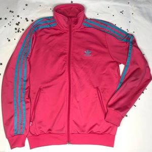 RARE RETRO COTTON CANDY ADIDAS ZIP-UP